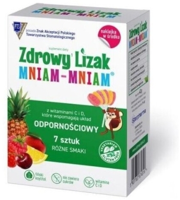 Zdrowy Lizak MNIAM-MNIAM z witaminami 7 sztuk