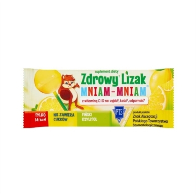 Zdrowy Lizak Mniam-Mniam witamina C i D cytryna 1 sztuka