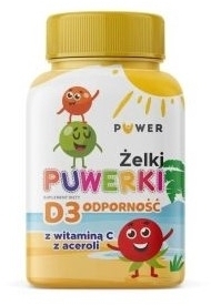 Żelki Puwerki D3 Odporność z witaminą C z aceroli 150g