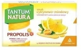 Żelowe pastylki do ssania Tantum Natura o smaku cytrynowo-miodowym 15 pastylek