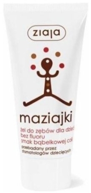 Ziaja Maziajki żel do zębów bez fluoru bąbelkowa cola 50 ml