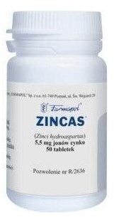Zincas 50 tabletek