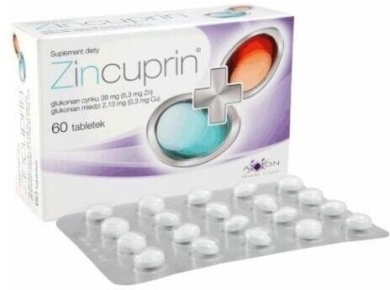 Zincuprin 60 tabletek