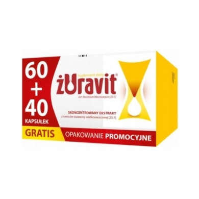 Żuravit 60 kapsułek + 40 kapsułek 