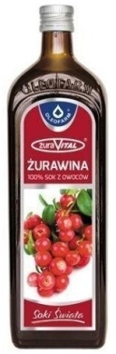 Żurawina 100% sok OLEOFARM 980 ml