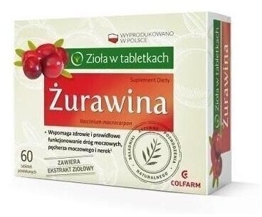 Żurawina 60 tabletek