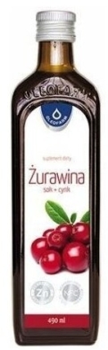 Żurawina sok + cynk 490 ml