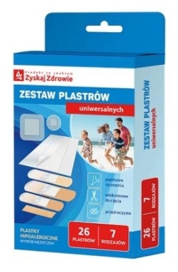 Zyskaj Zdrowia Zestaw plastrów uniwersalnych 26 sztuk