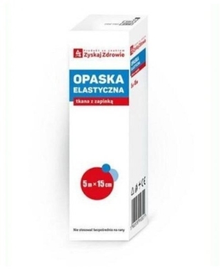Zyskaj Zdrowie Opaska elastyczna z zapinką 5 m x 15 cm