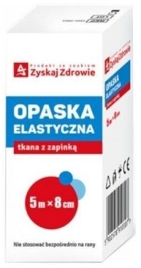 Zyskaj Zdrowie Opaska elastyczna z zapinką 5 m x 8 cm