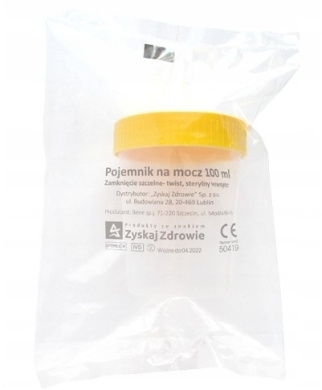  Zyskaj Zdrowie Pojemnik na mocz jednorazowy sterylny 100ml