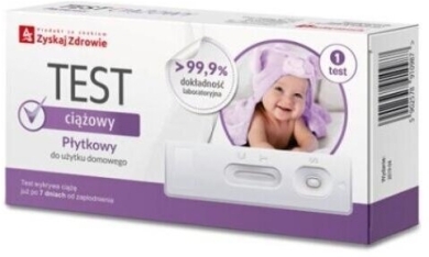 Zyskaj Zdrowie Test ciążowy płytkowy 1 sztuka