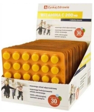 Zyskaj Zdrowie Witamina C 200 mg 30 tabletek