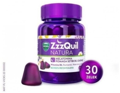 Zzzquil Natura Żelki z Melatoniną 30 sztuk