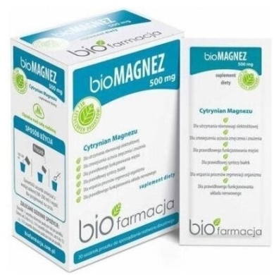 bioMagnez 500mg prosz.20saszetek