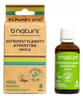 bnature Ostropest plamisty & pokrzywa krople 50 ml 