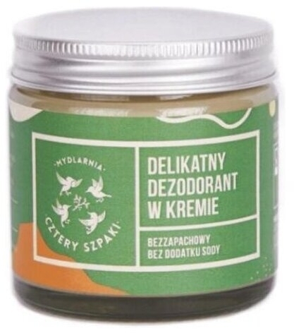 4szpaki Delikatny dezodorant w kremie bezzapachowy 60 ml