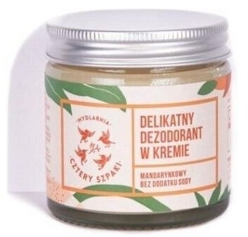 4szpaki Delikatny dezodorant w kremie mandarynkowy 60ml