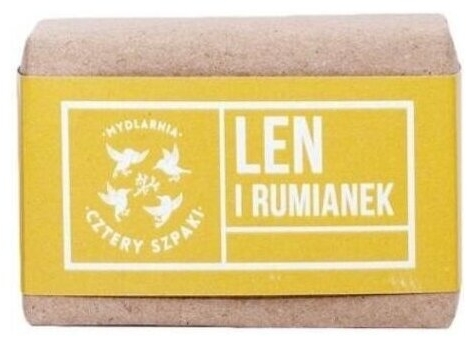 4szpaki naturalne mydło len rumianek 110g