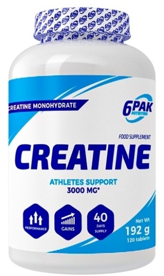 6PAK Creatine Monohydrat Kreatyny 120 tabletek