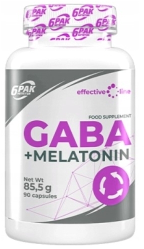 6PAK Gaba+Melatonina 90 kapsułek