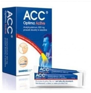 ACC Optima Active proszek doustny 0,6 g 10 saszetek