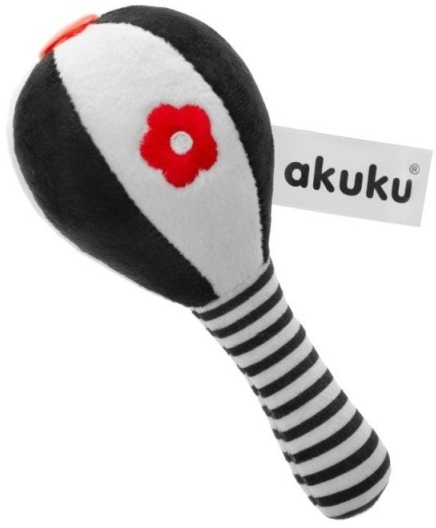 AKUKU Grzechotka pluszowa Marakas 0m+ 1 sztuka