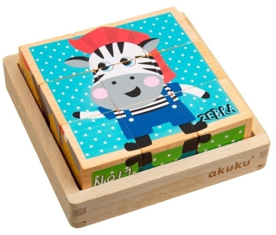 AKUKU Klocki Drewniane