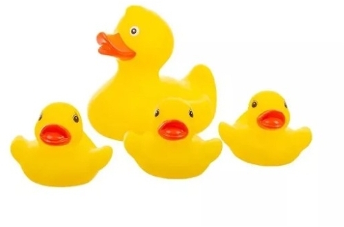 AKUKU Zabawki kąpielowe kaczuszki 4 sztuki