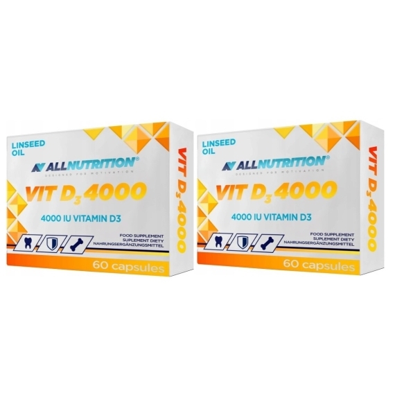 ALLNUTRITION VIT D3 4000 60 kapsułek Wielopak x2