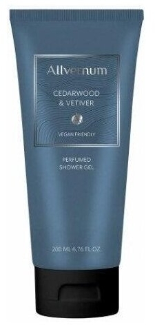 ALLVERNUM Perfumowany żel pod prysznic, cedarwood & vetiver 200 ml