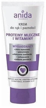ANIDA Krem do rąk i paznokci proteiny mleczne i witaminy 100 ml