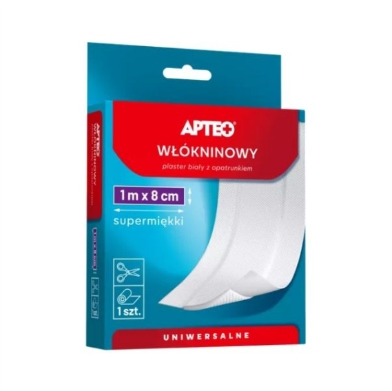 APTEO CARE Plaster włókninowy z opatrunkiem 1m x 8cm
