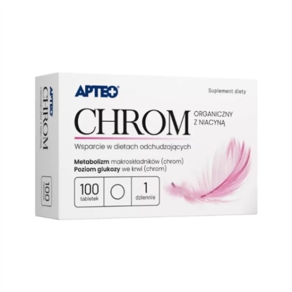 APTEO Chrom organiczny z niacyną 100 tabletek