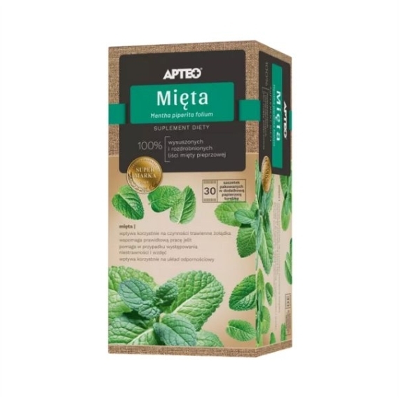 APTEO NATURA Mięta 30 saszetek