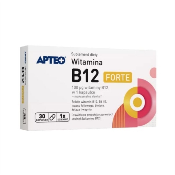APTEO Witamina B12 FORTE 30 kapsułek