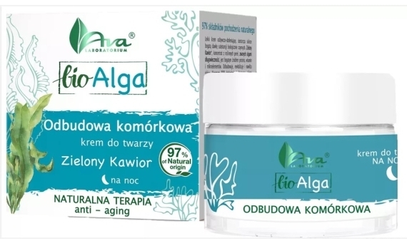 AVA BIO ALGA Odbudowa komórkowa Krem do twarzy na noc 50 ml
