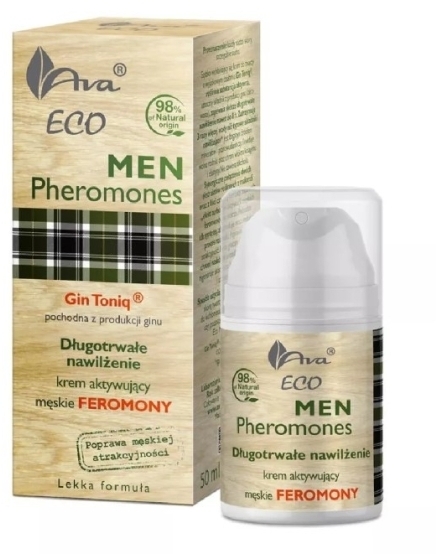 AVA ECO MEN Pheromones Długotrwałe nawilżenie krem do twarzy 50 ml