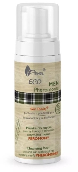 AVA ECO MEN Pheromones Pianka do mycia twarzy i skóry z zarostem 150 ml