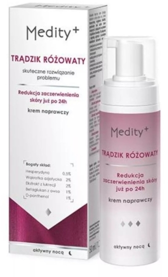 AVA MEDITY+ TRĄDZIK RÓŻOWATY Krem naprawczy 50 ml