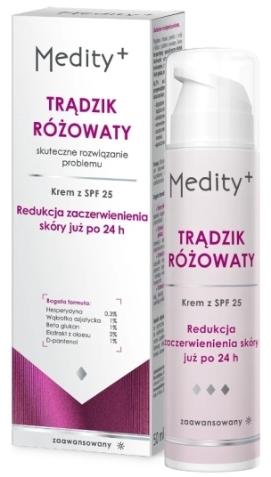 AVA MEDITY+ TRĄDZIK RÓŻOWATY Krem z SPF 25+ 50 ml