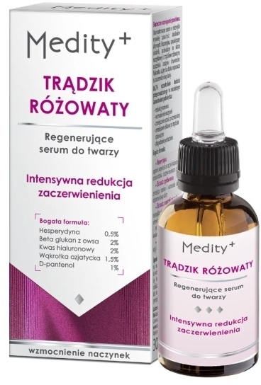 AVA MEDITY+ TRĄDZIK RÓŻOWATY Regenerujące Serum do twarzy 30 ml