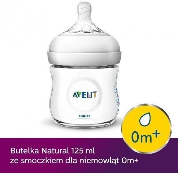 AVENT Natural SCF030/17 Butelka dla niemowląt 0m+ 125 ml
