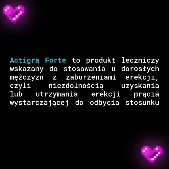 Actigra Forte 0,05g 4 tabletki powlekane