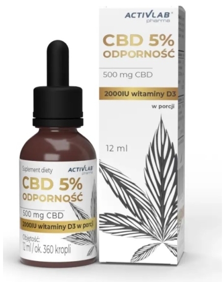 Activlab CBD 5% Odporność krople 12 ml
