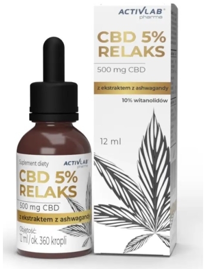 Activlab CBD 5% Relaks krople 12 ml