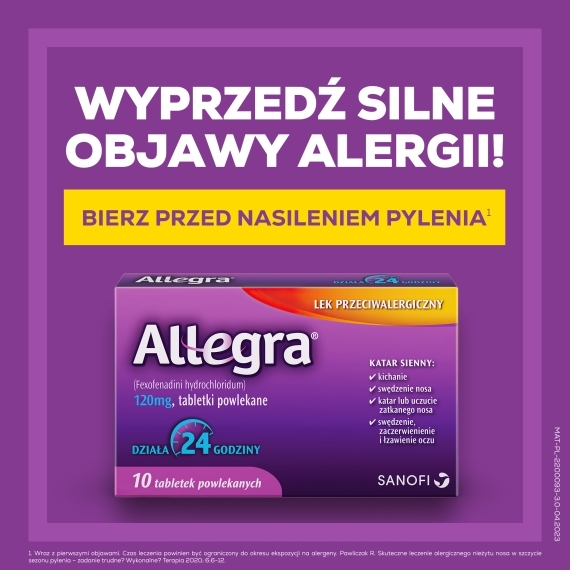 Allegra 10 tabletek