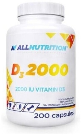 Allnutrition D3 2000 200 kapsułek