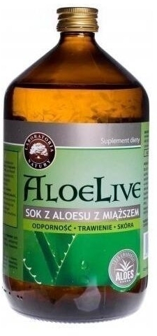 AloeLive Sok z aloesu z miąższem 1000 ml