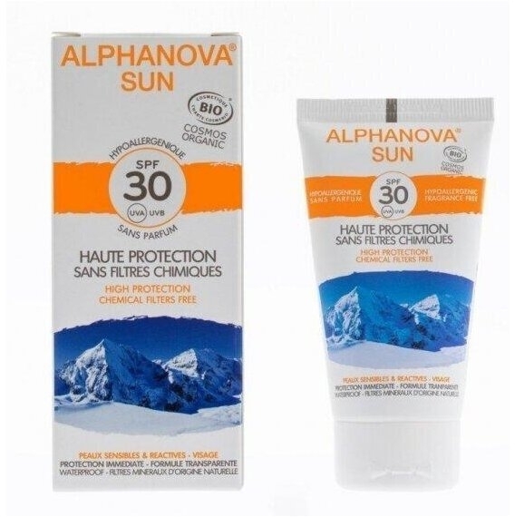 Alphanova Hipoalergiczny krem przeciwsłoneczny SPF30 50 g